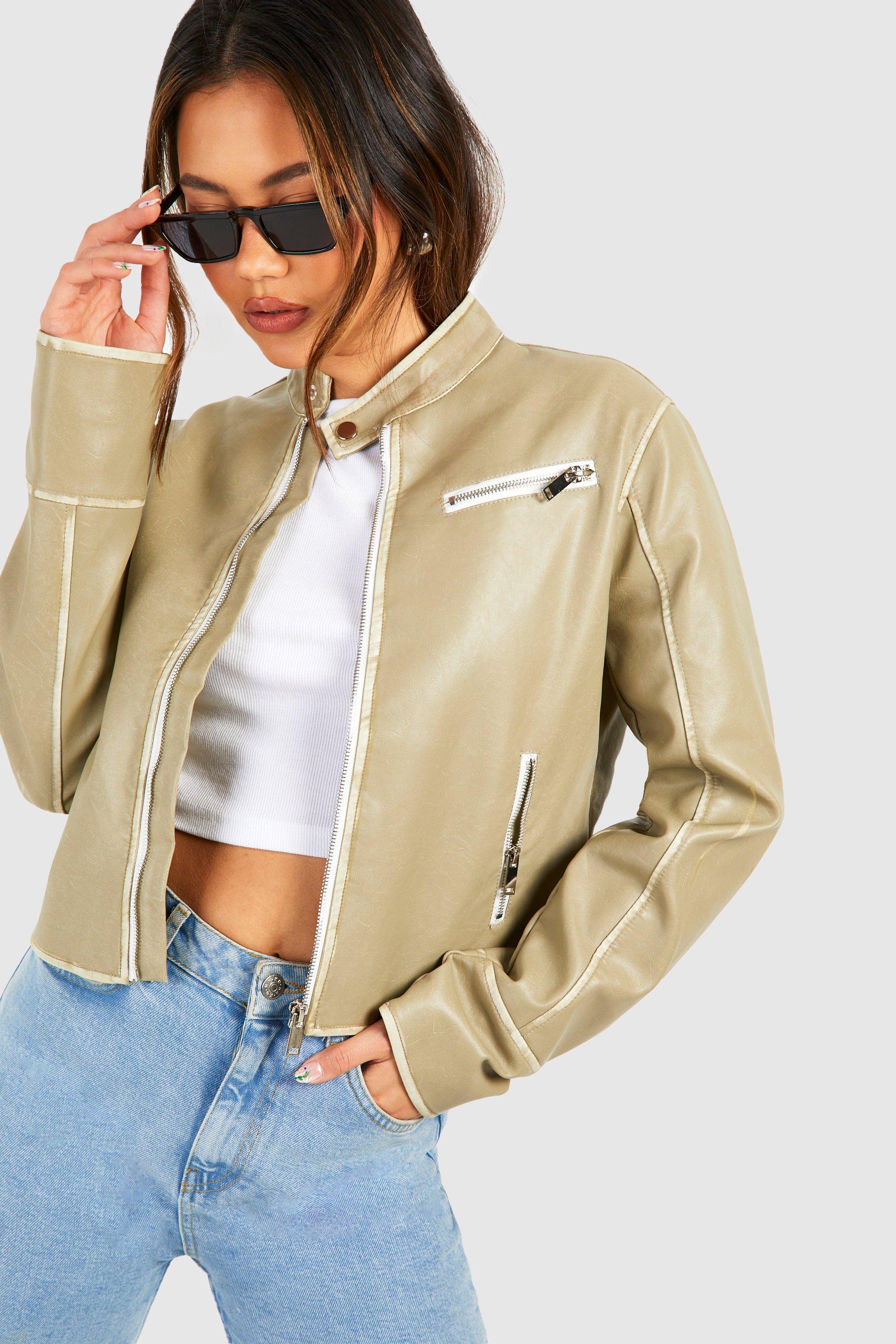 Khaki fitted sale jacket